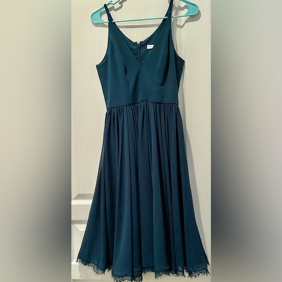 Dress the Population Alicia Mixed Media Midi Dress - Picture 3 of 10